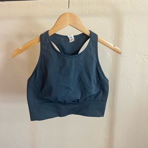 Lululemon Sports Bra, full coverage, storm blue, size 10